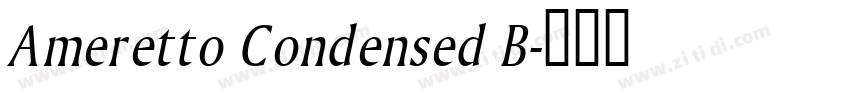 Ameretto Condensed B字体转换